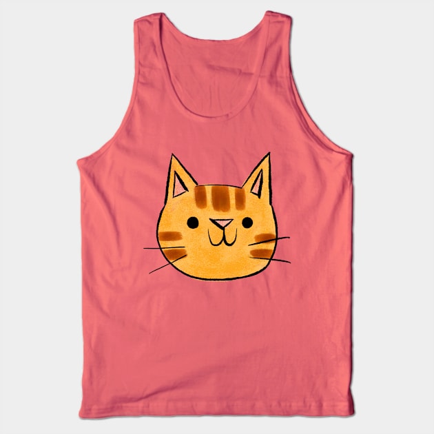 Ginger Cat Tank Top by Nellie Le